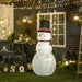 HOMCOM Christmas Snowman Inflatable Multicolour 80 x 182 cm