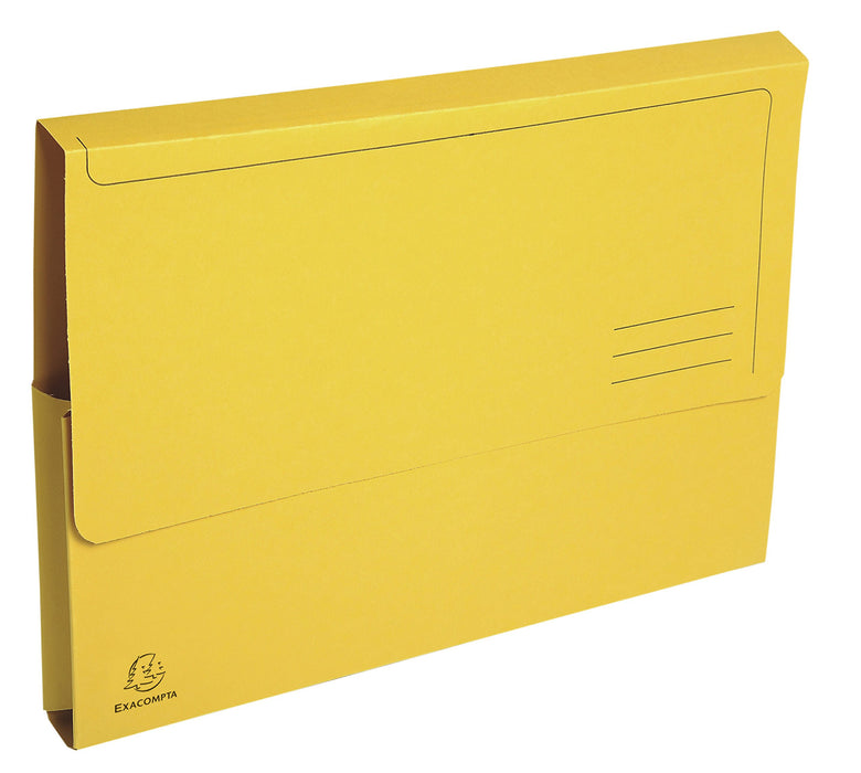 Exacompta Document Wallet 46971E A4 Cardboard 24 (W) x 32 (H) cm Assorted Pack of 50