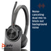 Poly Voyager 4320 UC Stereo Bluetooth Wireless Headset and Charge Stand