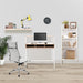 Nautilus Designs Workstations - Home Office Model: Bdw/I203/Wh-Wn Wood