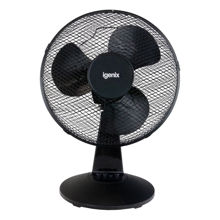 igenix Desk Fan Black 26 x 34.5 x 47 cm