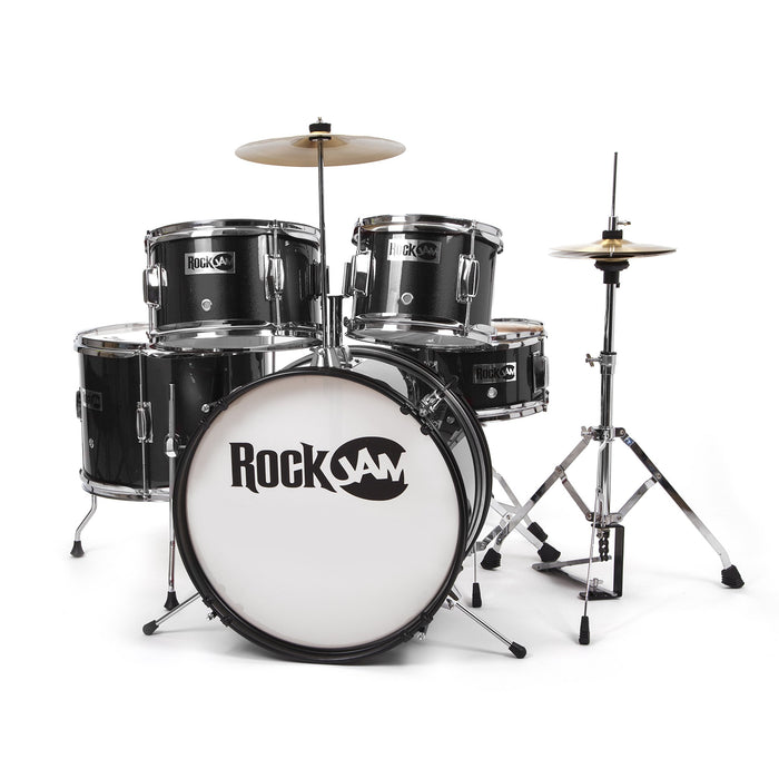 PDT RockJam 5-Piece Junior Drum Set Blk