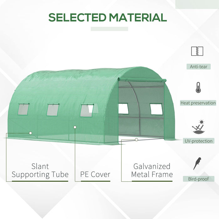 OutSunny Polytunnel Greenhouse 397 (L) x 300 (W) x 200 (H) cm