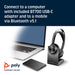 Poly Voyager Focus 2 UC-M Wired and Bluetooth Wireless Headset and Charge Stand