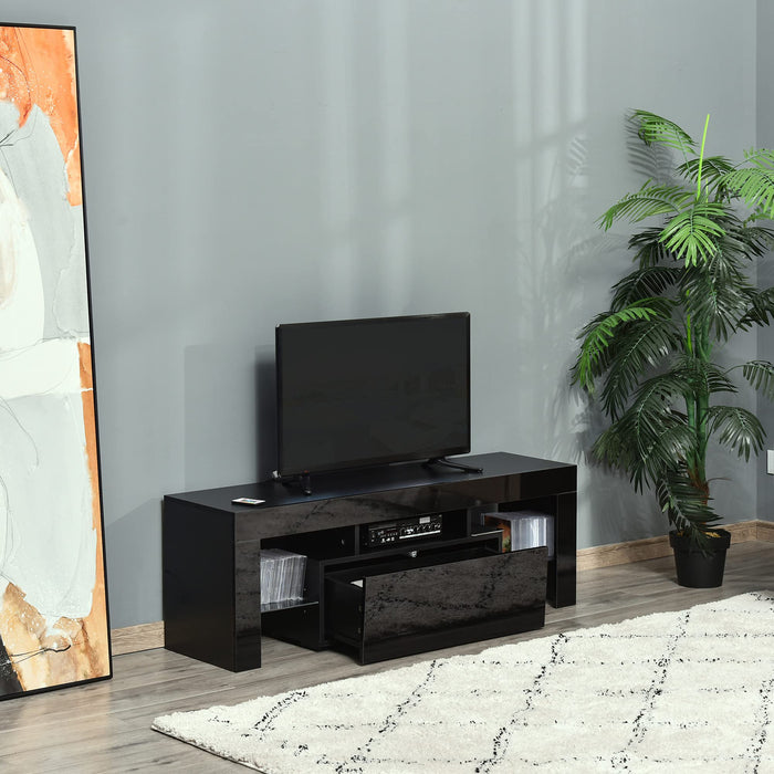 Homcom TV Stand Black 350 x 450 mm