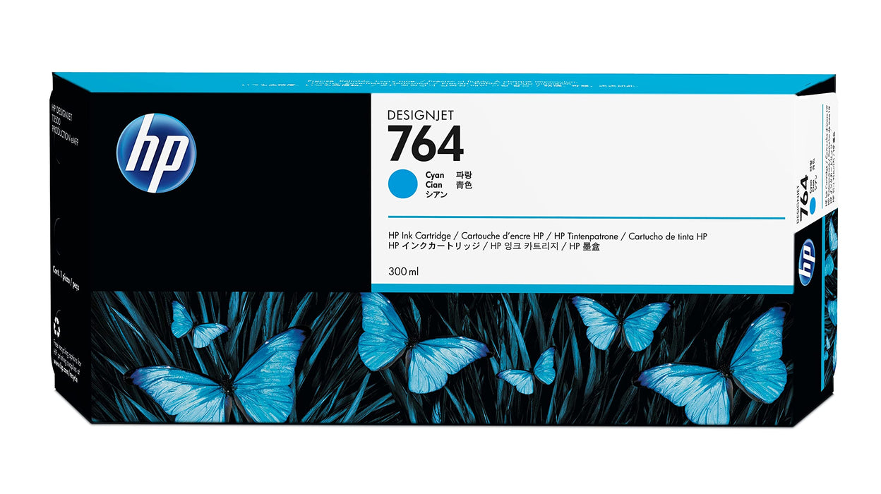 HP 764 - C1Q13A - 1 x Cyan - Ink cartridge - For DesignJet T3500, T3500 Production eMFP