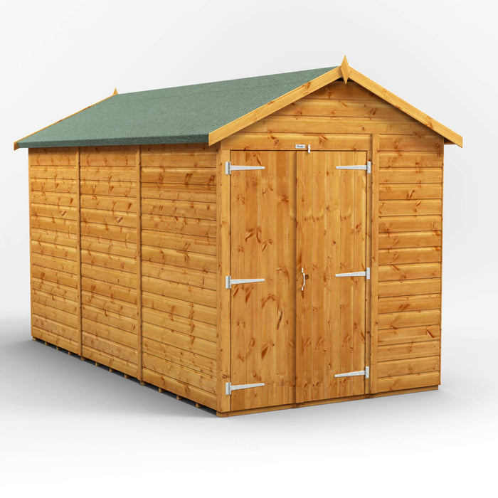 Power Garden Shed 126PAWDD Golden Brown 12x6