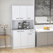 HOMCOM Free Standing Kitchen Cabinet with Adjustable Shelving Options