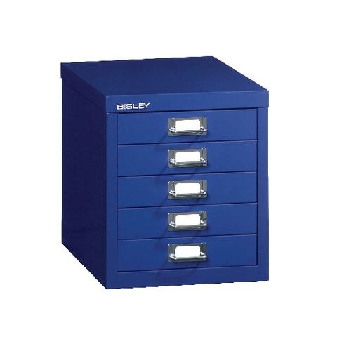 Bisley Desktop Drawer H125NL-AY7 5 Drawers Blue 279 x 380 x 325 mm