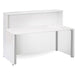 Dams International Rectangular Reception Desk with White Melamine Top and White Frame Adapt 1462 x 890 x 1125mm