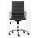 Realspace Basic Tilt Executive Chair with Armrest and Adjustable Seat Freja Bonded Leather Black