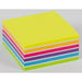 Office Depot Sticky Note Cube 76 x 76 mm Assorted Neon and White 400 Sheets