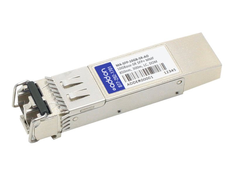 Add-On Computer Peripherals (ACP) MA-SFP-10GB-SR-AO Netzwerk-Transceiver-Modul Glasfaser 10000 Mbit/s SFP+ 850 nm - Netzwerk-Transceiver (Glasfaser, 1000 Mbit/s, SFP+, SR, LC, 300 m)