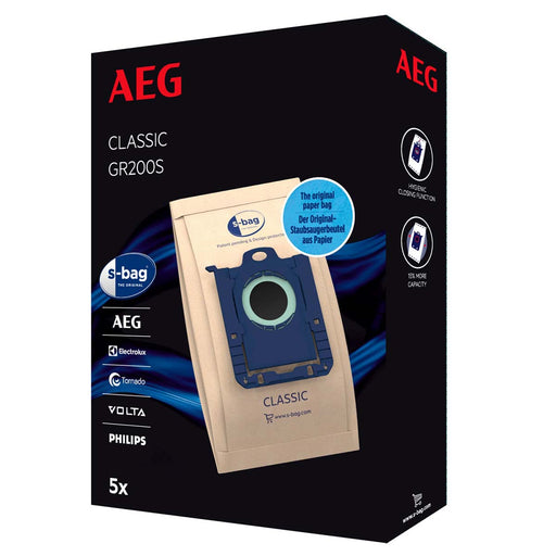 AEG GR200S s-bag® Classic Vacuum Cleaner Bags - 5 bags