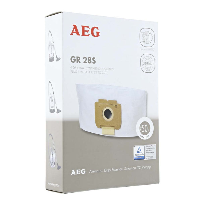 AEG GR28S Vampyr 5000/CE, Ergo Essence Vacuum Cleaner Bags and Filter - 4 bags