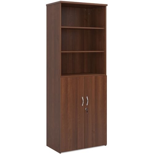 Dams International Combination Unit with Lockable Door and 3 Shelves Universal 800 x 470 x 2140 mm Walnut