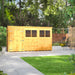 Power Garden Shed 124PPDD Golden Brown 12x4