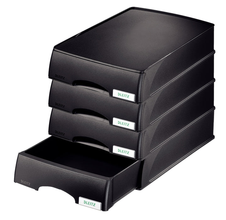 Leitz Letter Tray 52100095 Black Pack of 4