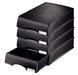 Leitz Letter Tray 52100095 Black Pack of 4