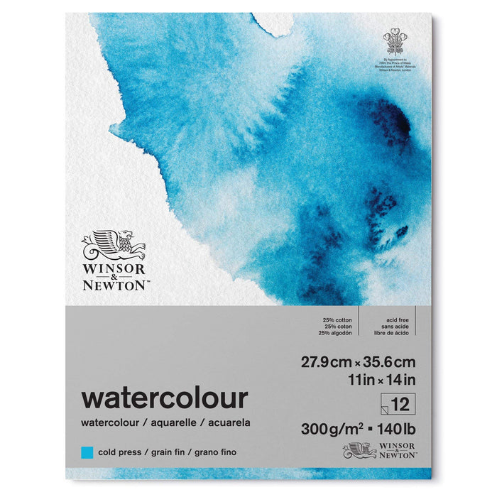 Winsor & Newton Pads 6667007 300 gsm 280 x 355 mm White 12 Sheets