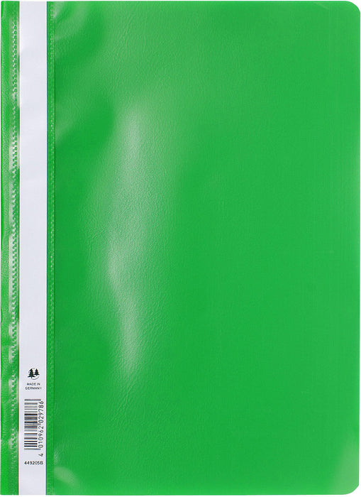 Exacompta Presentation Folders 449205B A4 Light Green Polypropylene Pack of 25