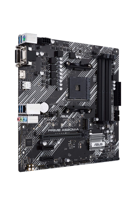 ASUS PRIME A520M-A II/CSM - Motherboard - micro ATX - Socket AM4 - AMD A520 Chipset - USB 3.2 Gen 1 - Gigabit LAN - onboard graphics (CPU required) - HD Audio (8-channel)