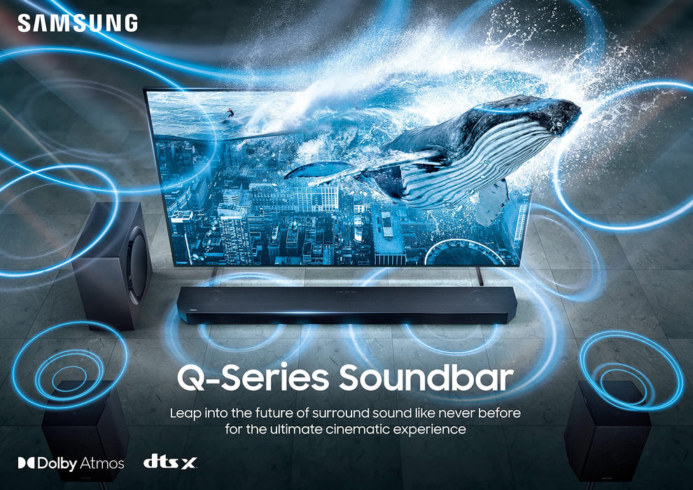 Samsung Q-Symphony Q600B 3.1.2 Channel Cinematic Dolby Atmos And DTS:X Soundbar With Subwoofer