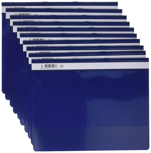 Exacompta Presentation Folders 439907B A4 PVC 24 (W) x 31 (H) cm Blue Pack of 10