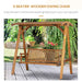 OutSunny Swing Chair Fir wood Teak 1,250 x 2,000 x 1,850 mm