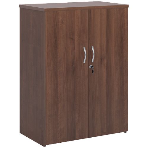 Dams International Cupboard Lockable with 2 Shelves Melamine Universal 800 x 470 x 1090mm Walnut