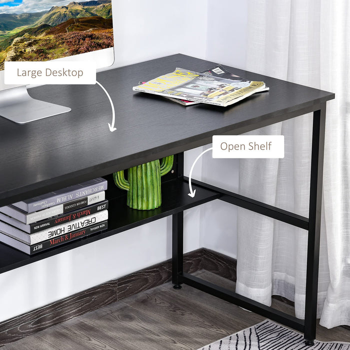 HOMCOM Writing Desk Black 600 x 750 mm