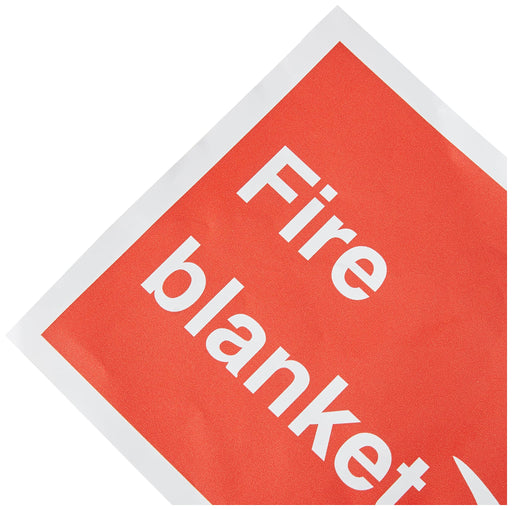 Fire Sign Blanket Vinyl 15 x 20 cm