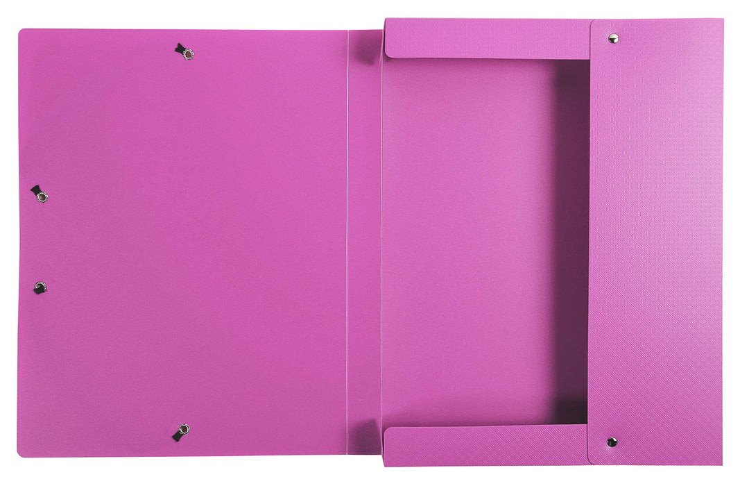 Exacompta Filing Box 59604E A4 Pink Polypropylene 25 x 33 cm Pack of 4