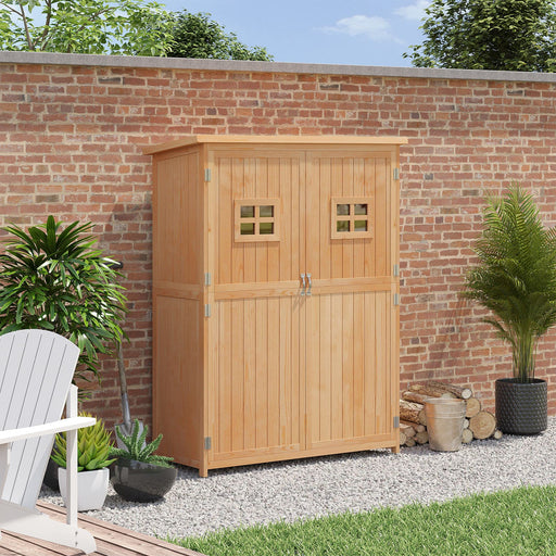 OutSunny Outdoor Storage Box Natural 1640 x 500 x 1275 mm