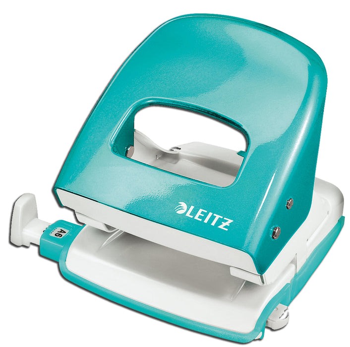 Leitz NeXXt WOW Metal 2 Hole Punch 5008 30 Sheets Ice Blue