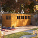 Power Garden Shed 206PPDD Golden Brown 20x6