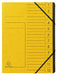 Exacompta Multipart File 541209E A4 Mottled Pressboard Yellow 24.5 (W) x 1 (D) x 32 (H) cm Pack of 10