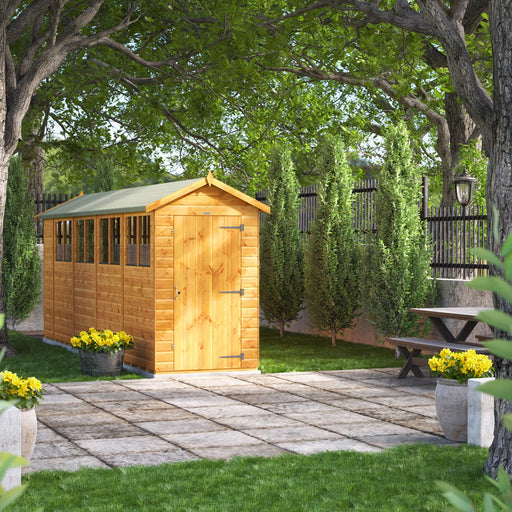 Power Garden Shed 184PA Golden Brown 18x4