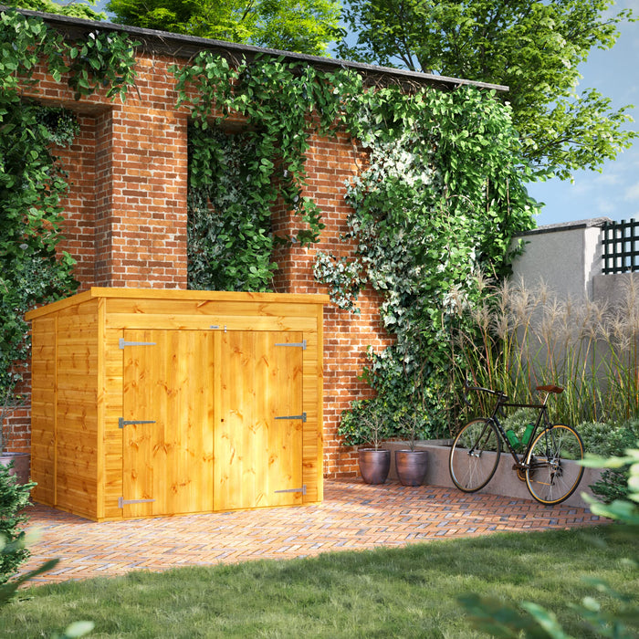 Power Garden Shed 65PPB Golden Brown 6x5