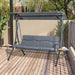 OutSunny Bench Steel, PL (Polyester), Cotton Grey 1,250 x 2,710 x 1,770 mm