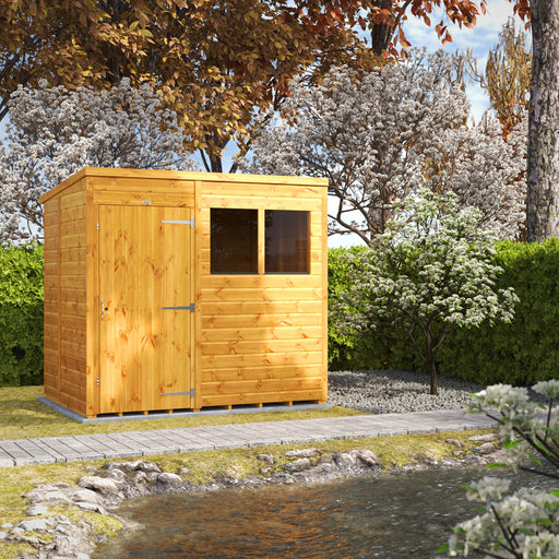 Power Garden Shed 75PP Golden Brown 7x5