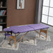 HOMCOM Portable Folding Massage Table, 2 Sections-Purple