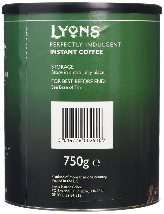 Lyons Caffeinated Instant Coffee Can Ground Rich 750 g