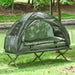 OutSunny 1-person Foldable Bag Tent W/ Sleeping Bag-Army Green