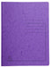 Exacompta Metal Spring File 240228E Purple Mottled Pressboard Pack of 25