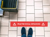 Avery COVID-19 Social Distancing Floor Sticker 140 x 1,000 mm Red 2 Labels