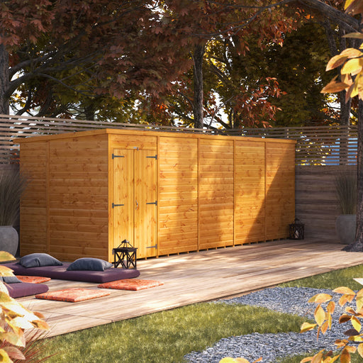 Power Garden Shed 206PPWDD Golden Brown 20x6