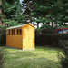 Power Garden Shed 124PADD Golden Brown 12x4