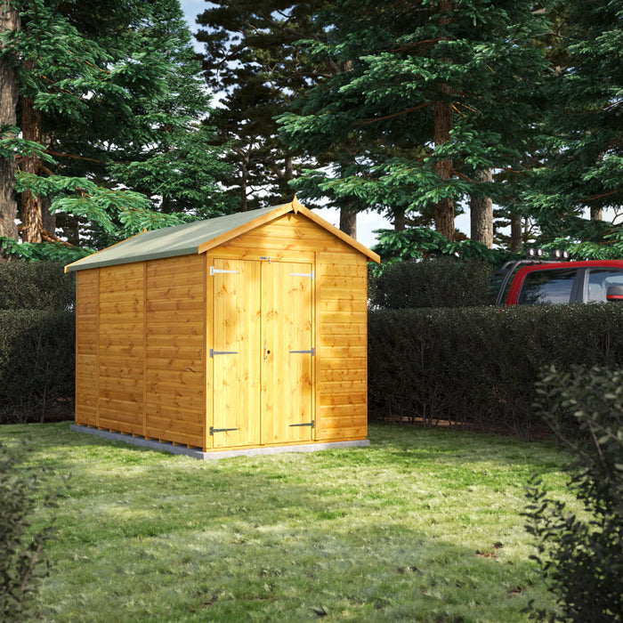 Power Garden Shed 106PAWDD Golden Brown 10x6