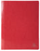 Exacompta Iderama Flat Bar Folder A4 Red Glossy coated card 355 gsm 200 Sheets Pack of 25